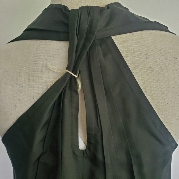 Helmut Lang Black Scoop Neck Halter Knot Tank Top - Picture 7 of 10